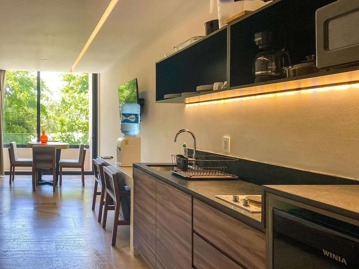 Apartment Big Studio At Kaab By The Beach With Roof Top Pool, Sauna And Jacuzzi Near Paseo Del Carmen Mall Playa del Carmen